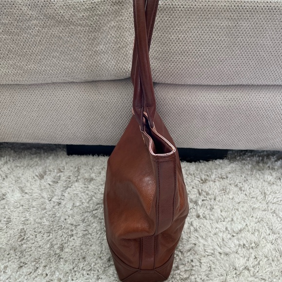 Vintage Tory Burch Brown Leather Tote Bag - Picture 2 of 14